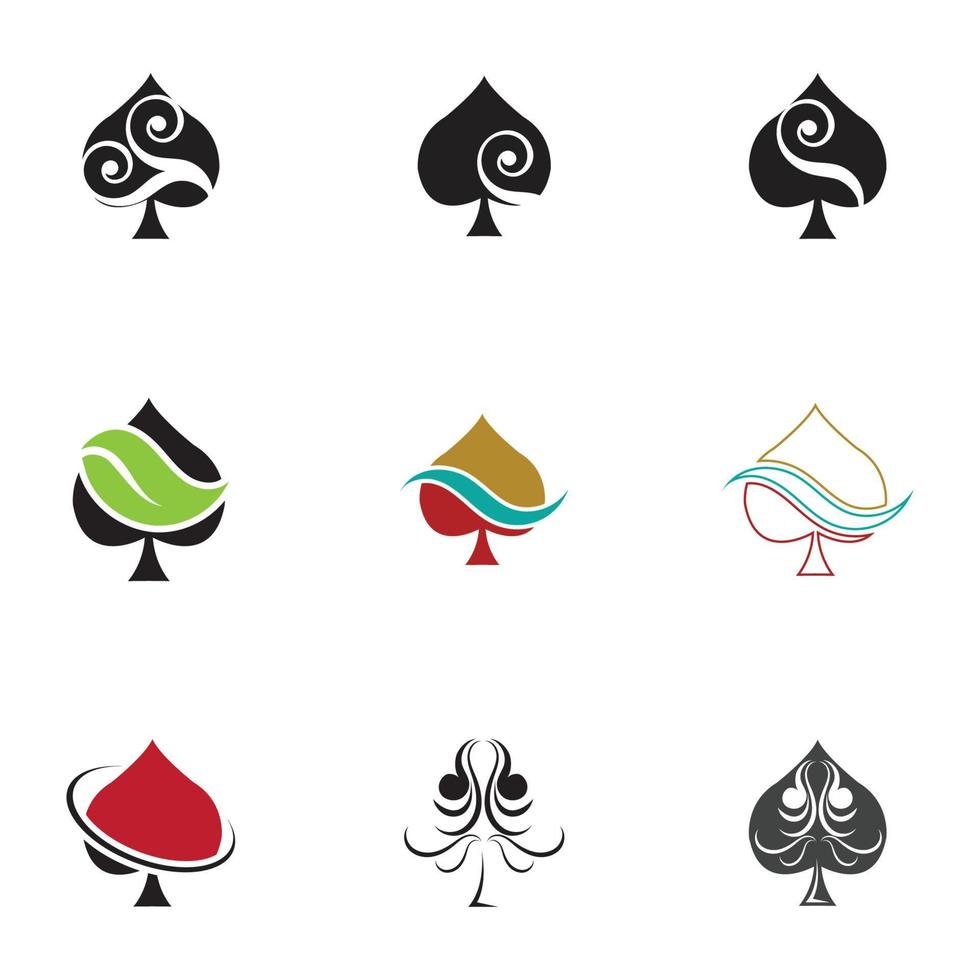 set of ace logo vector