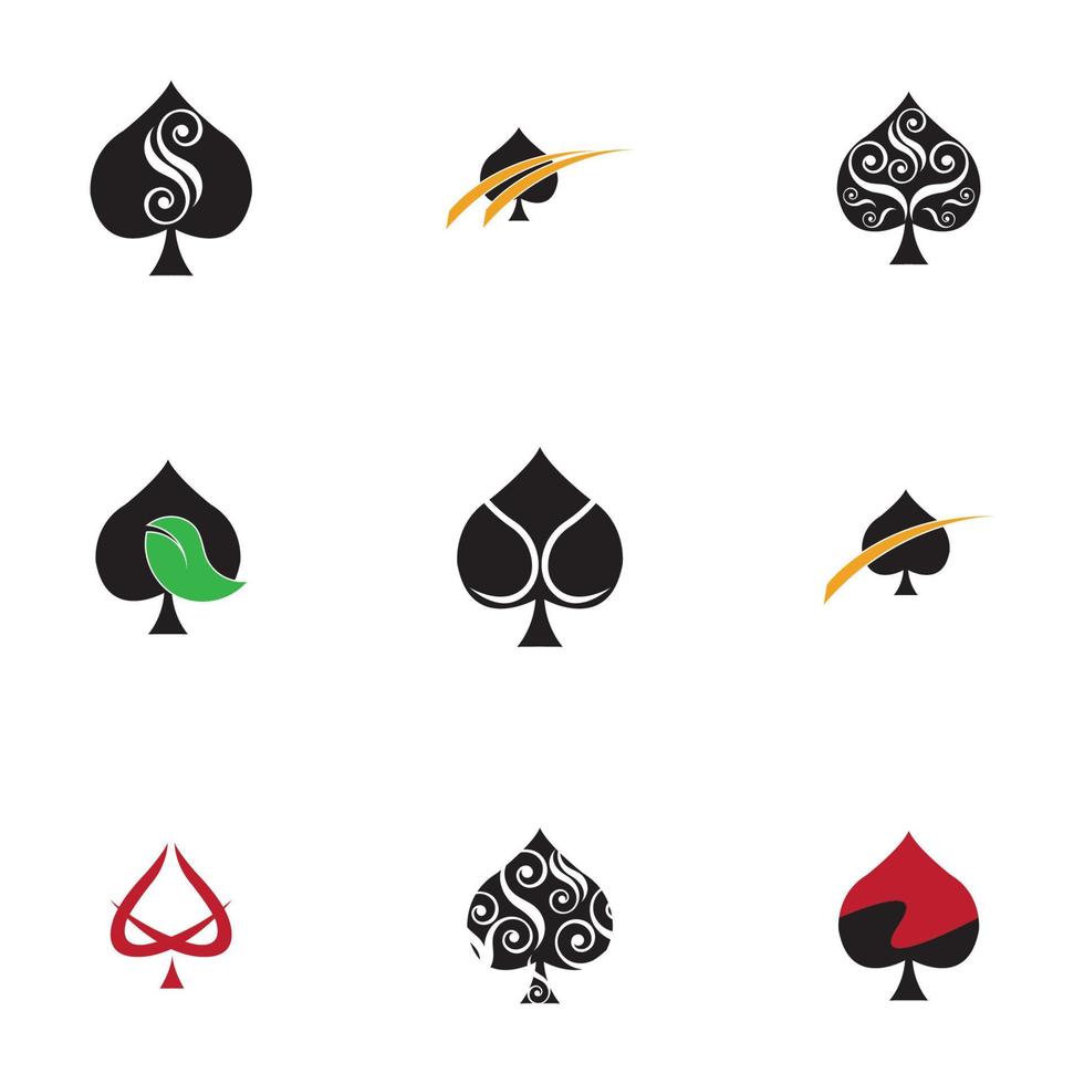 set of ace logo vector