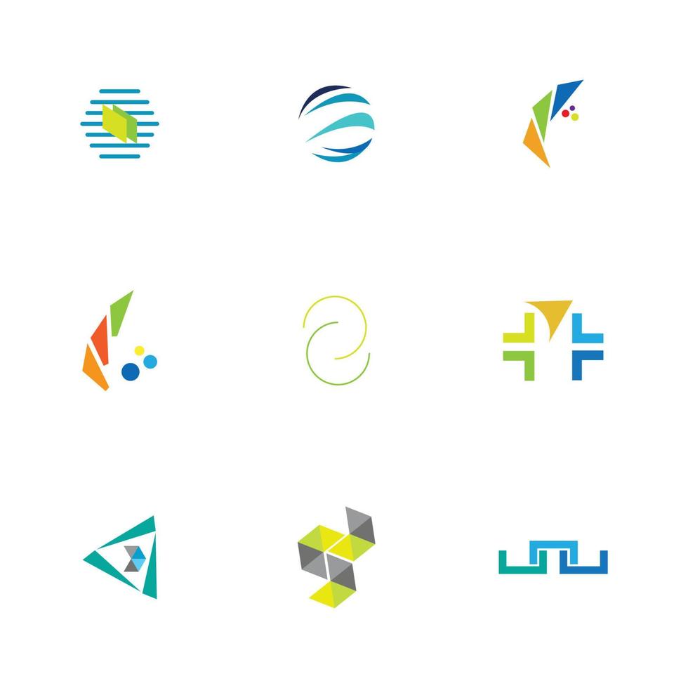 Diseño de concepto de logotipo moderno para tecnologías de finanzas digitales y fintech. vector