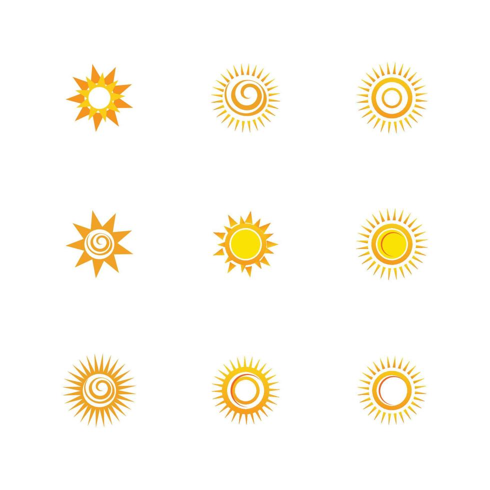 sun logo vector