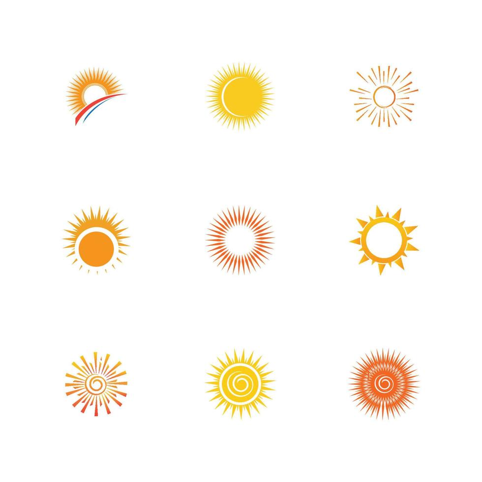 sun logo vector