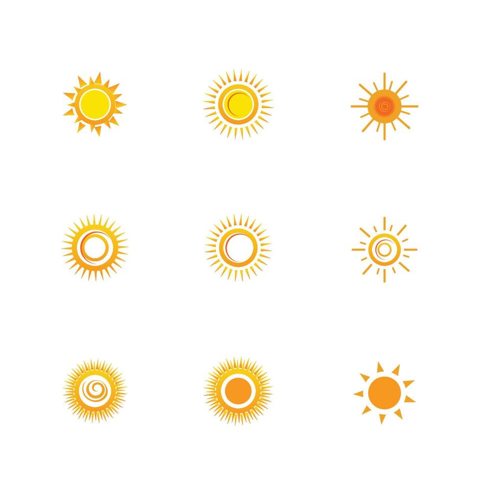 sun logo vector