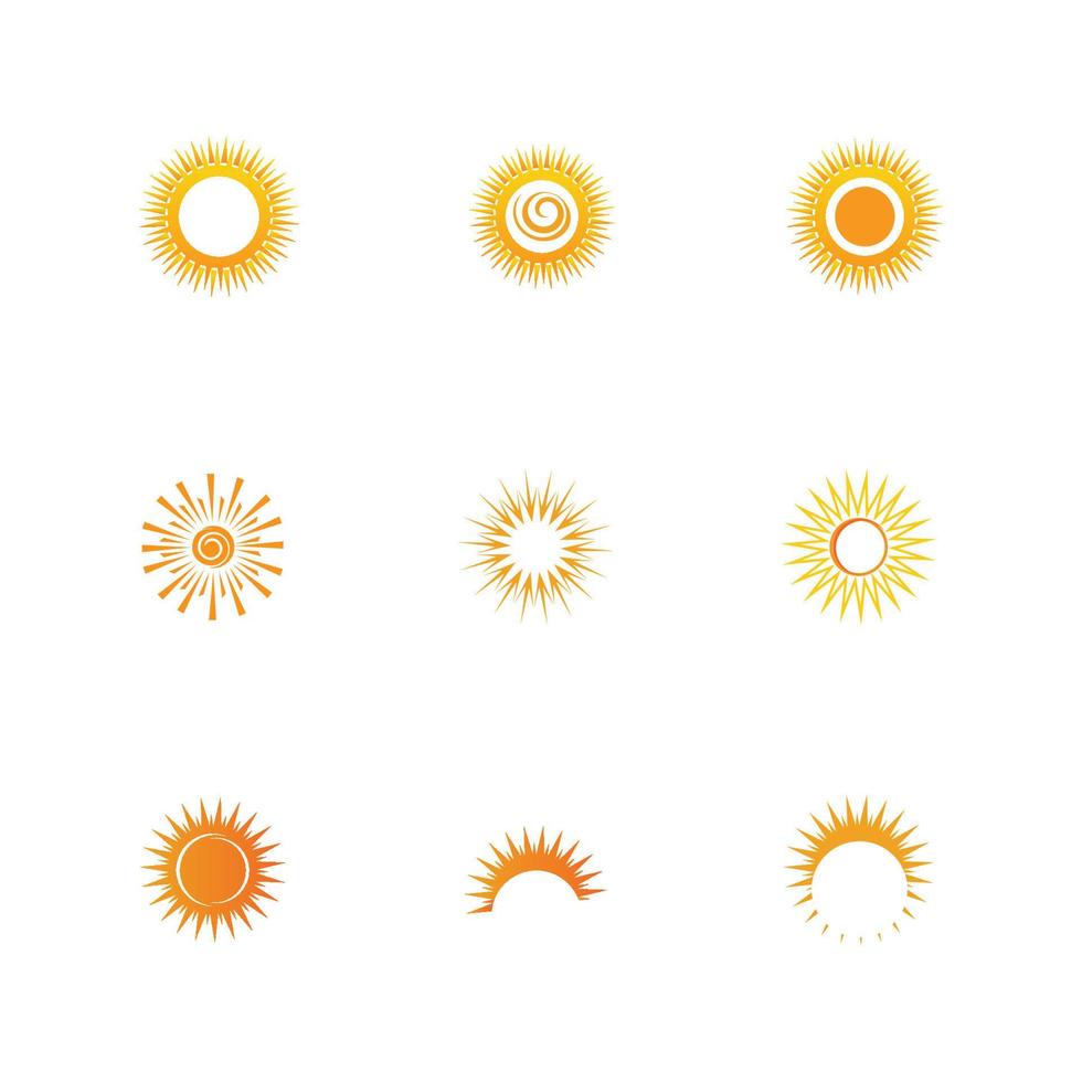 sun logo vector