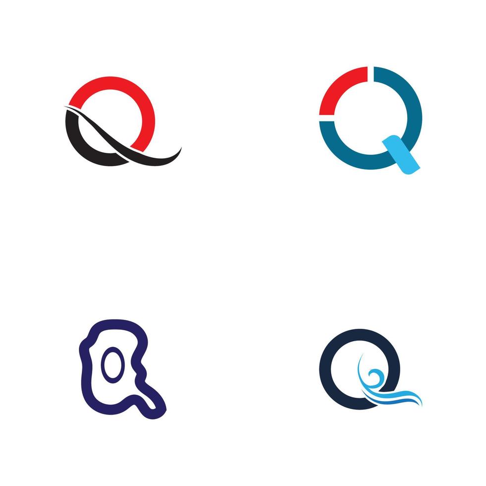 Letter Q Business corporate abstract unity vector logo design template