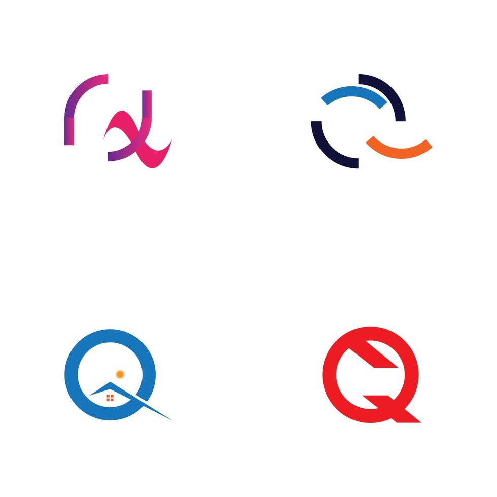 Letter Q Business corporate abstract unity vector logo design template