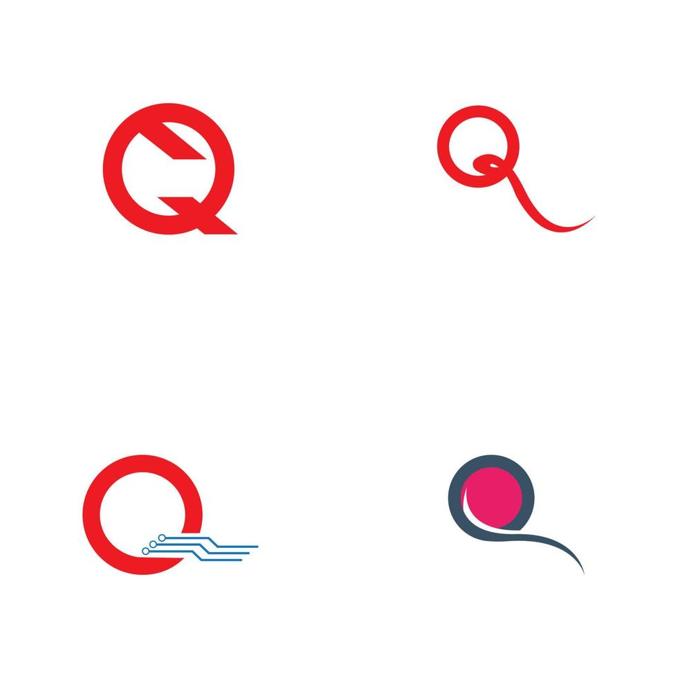 Letter Q Business corporate abstract unity vector logo design template