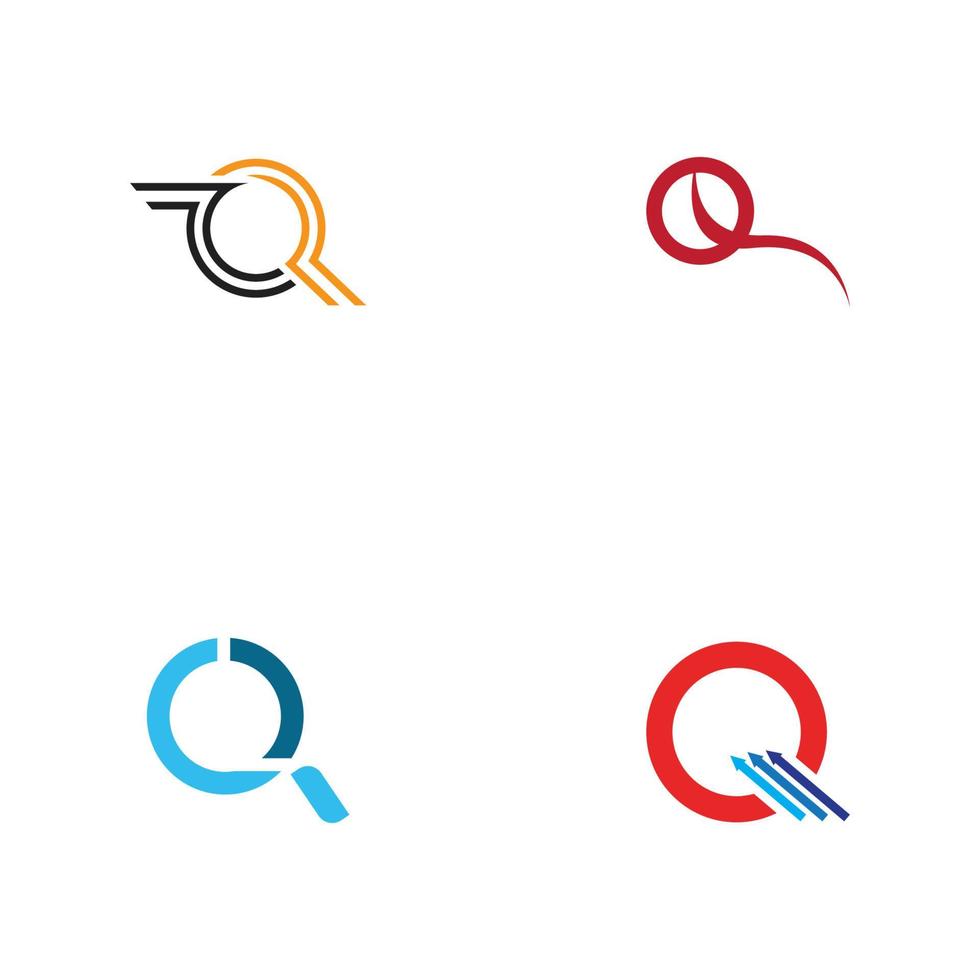 Letter Q Business corporate abstract unity vector logo design template