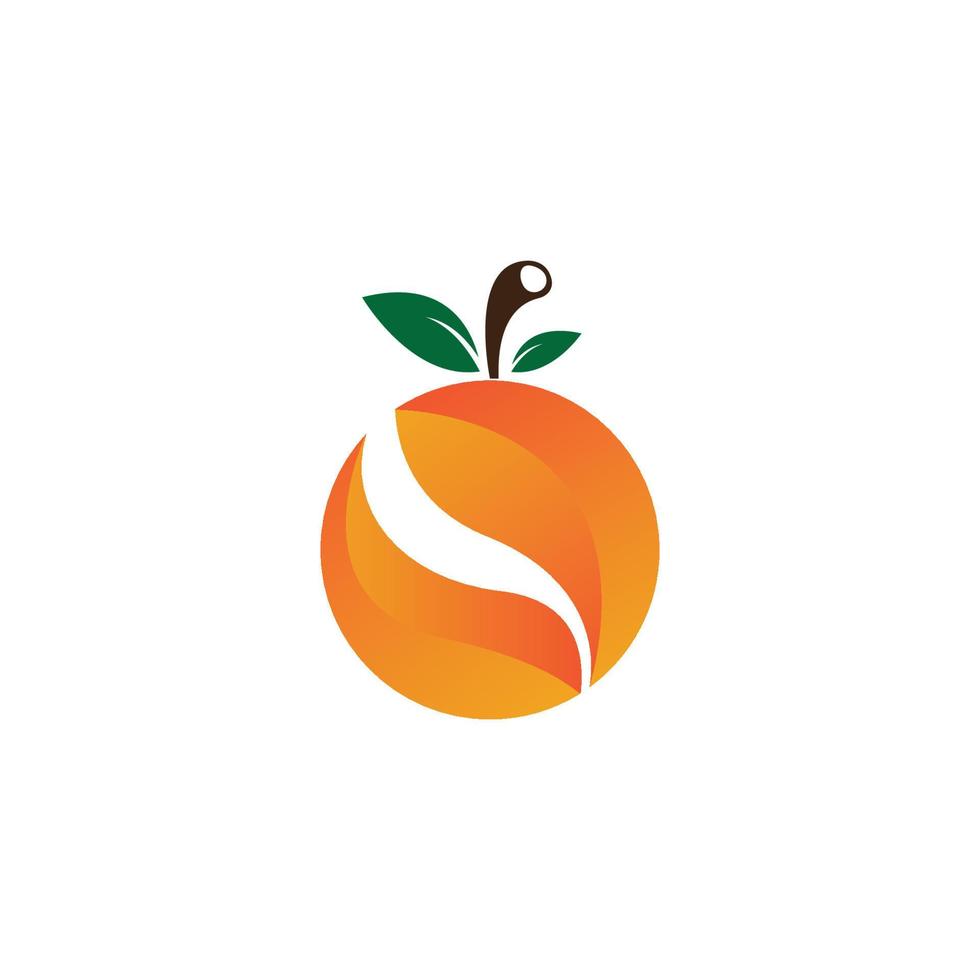Orange logo design vector
