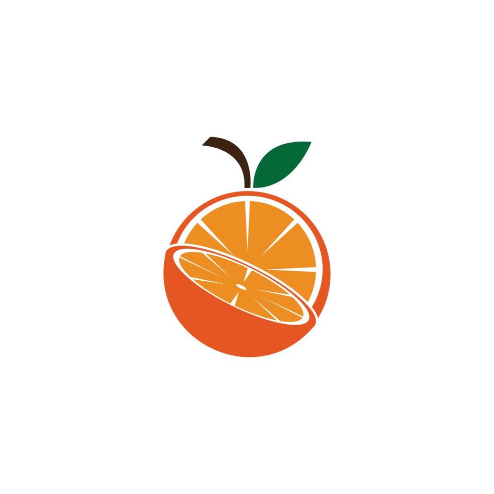 diseño de logotipo naranja vector