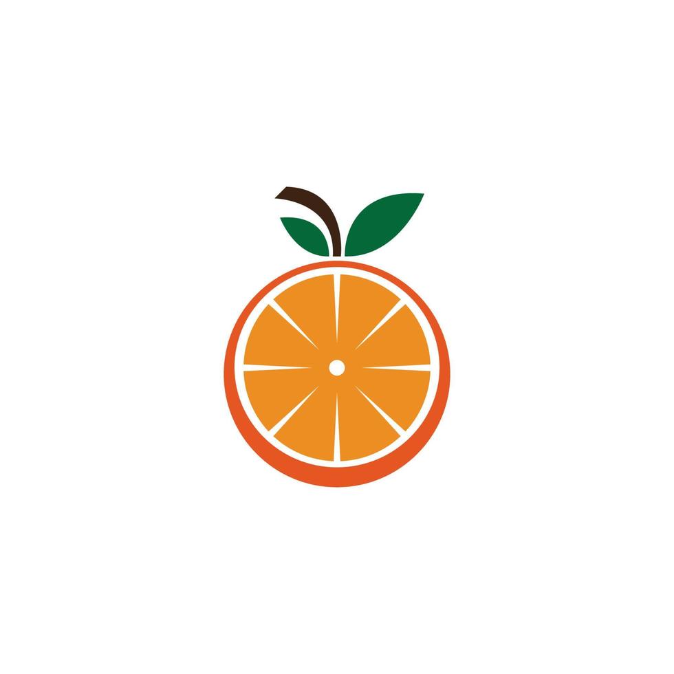 Orange logo design vector