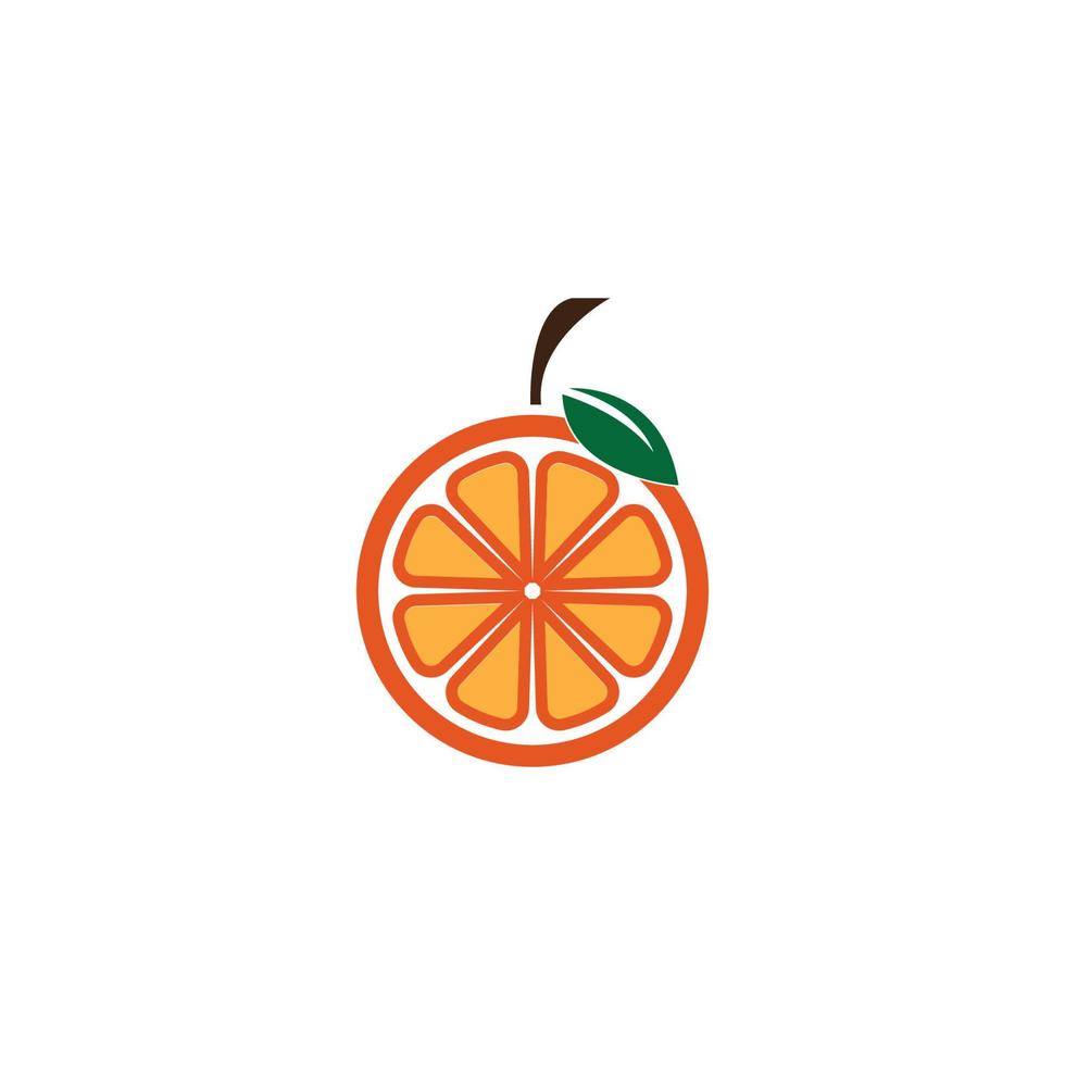 Orange logo design vector