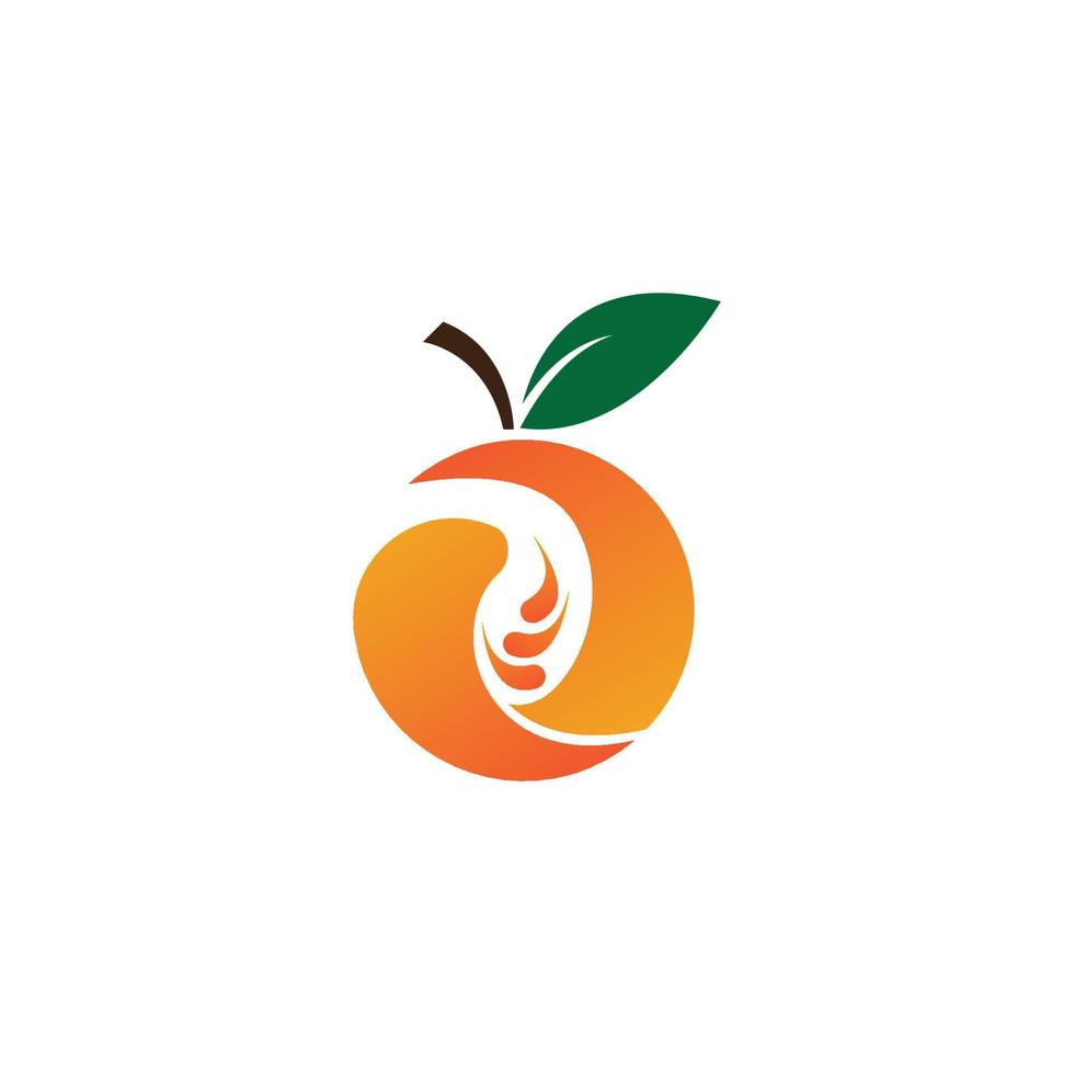 Orange logo design vector