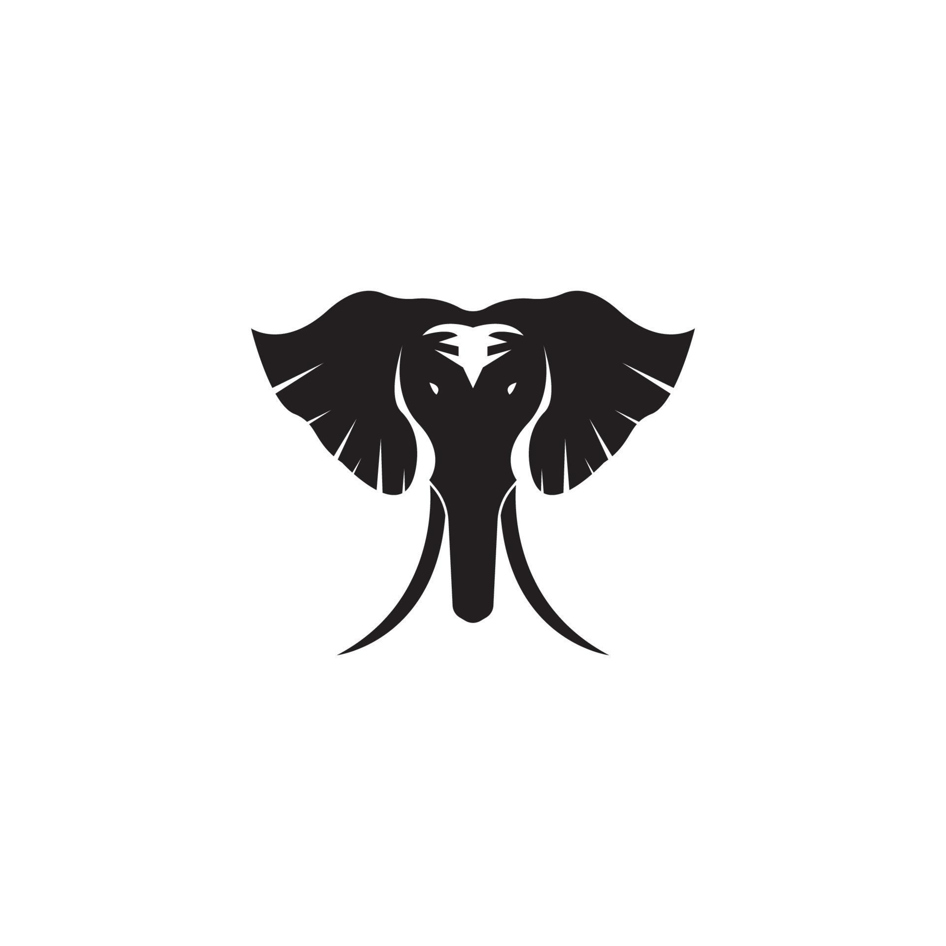 Elephant icon and symbol vector template illustration 3570726 Vector