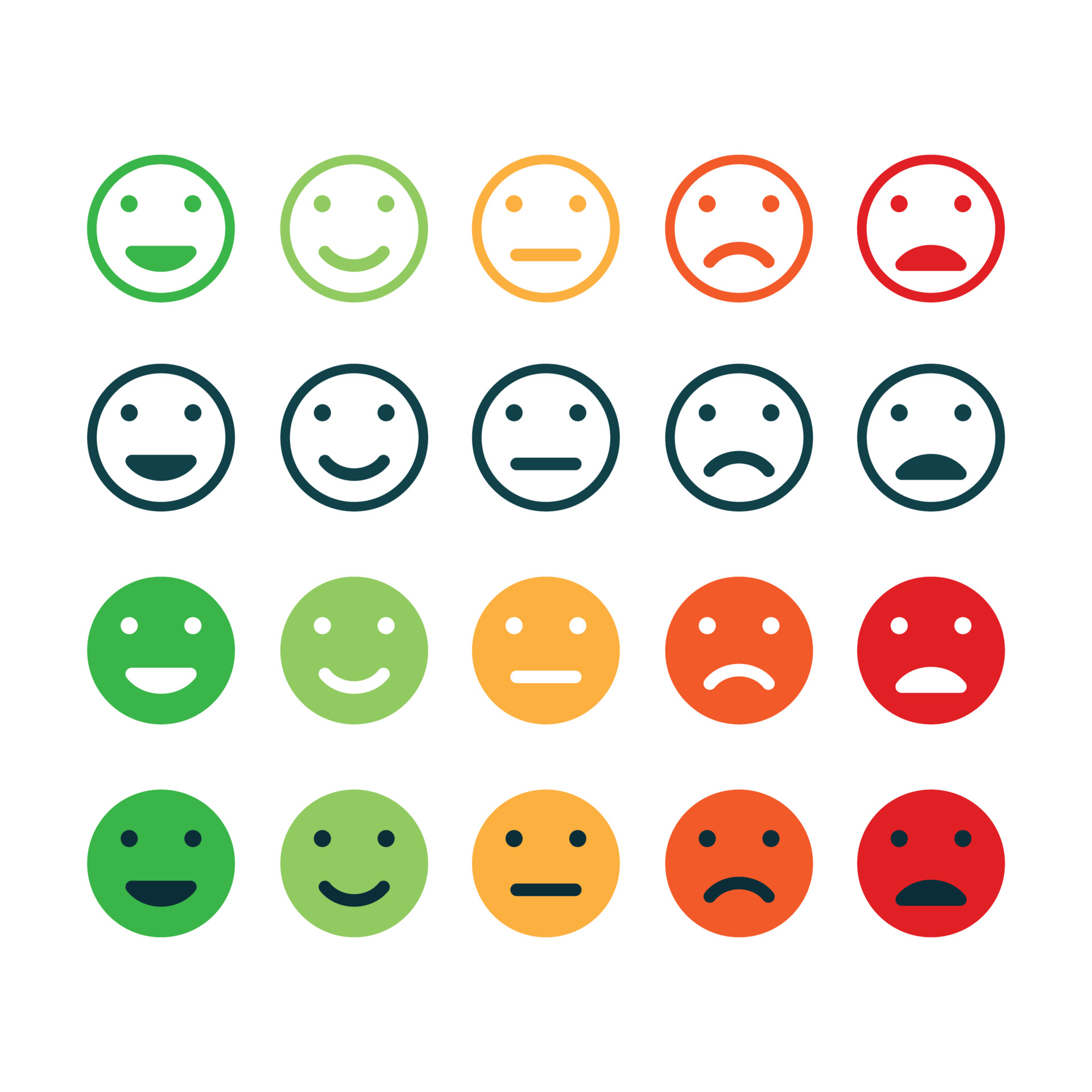 Set of Feedback icon. Rating satisfaction. 3570925 Vector Art at Vecteezy