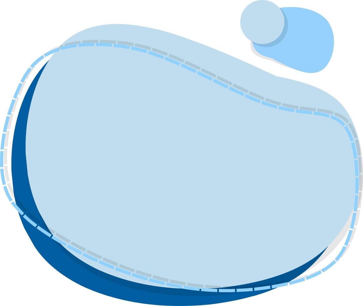 Blue blot abstract banner vector