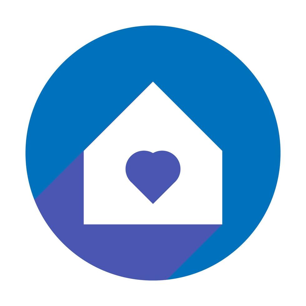 casa icono ilustración vector color azul y blanco. color editable. silueta negra. adecuado para logotipos, iconos, interfaz de usuario, aplicaciones, etc.