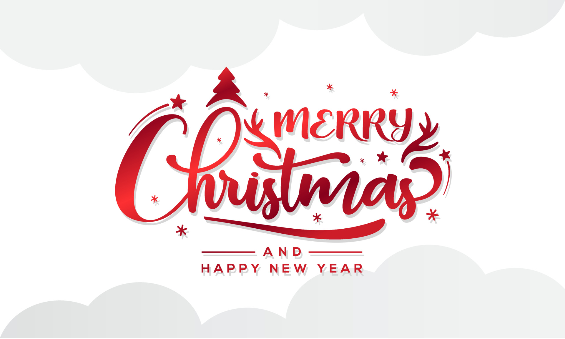 Feliz Navidad logo script ilustración vectorial 3572414 Vector en Vecteezy