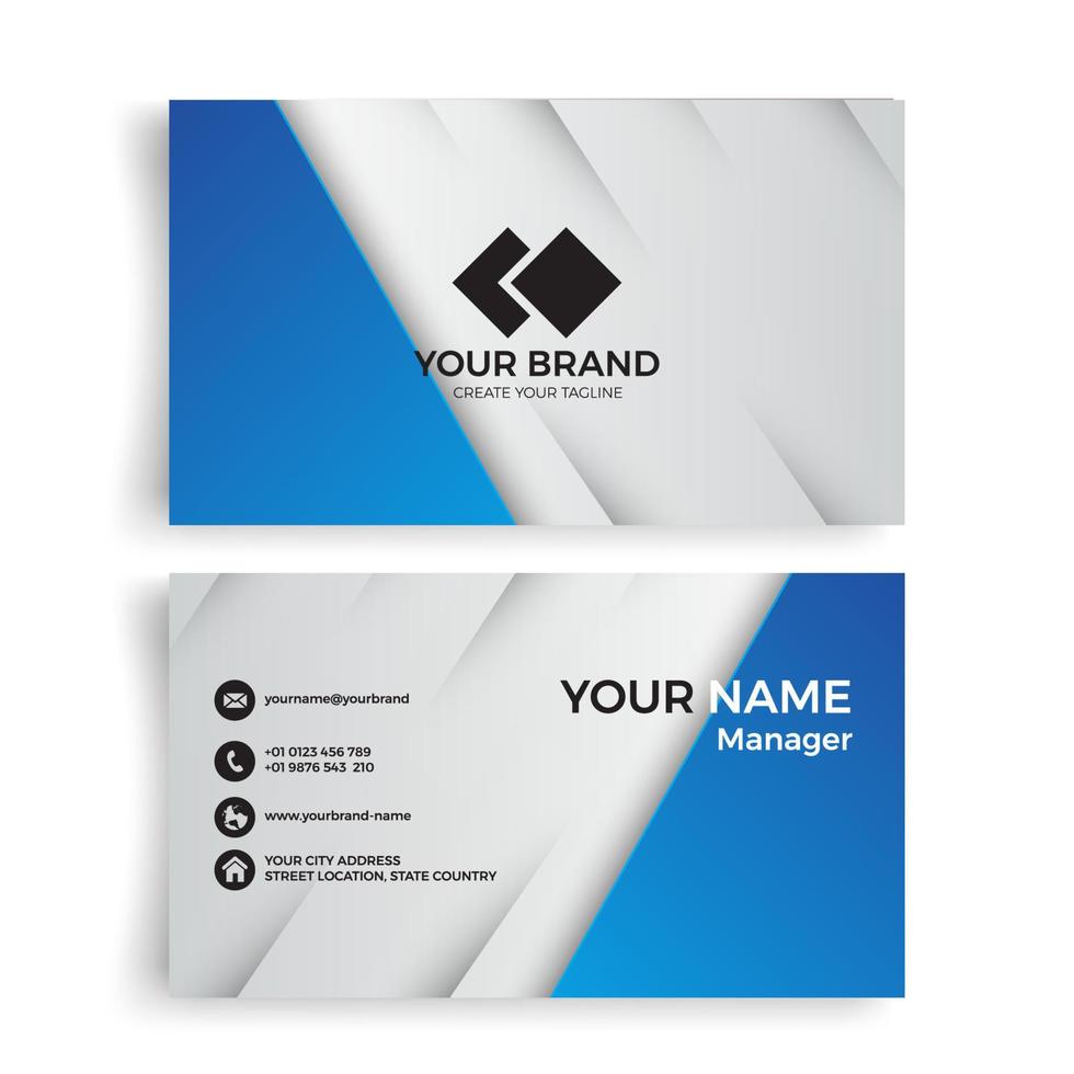 Background of Modern Geometric Business Card Template with colorful colors vector