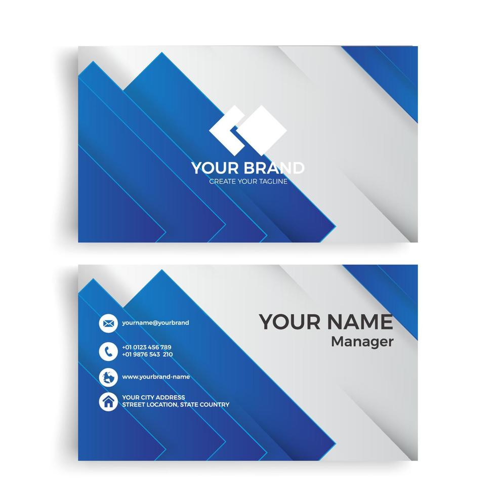 Background of Modern Geometric Business Card Template with colorful colors vector