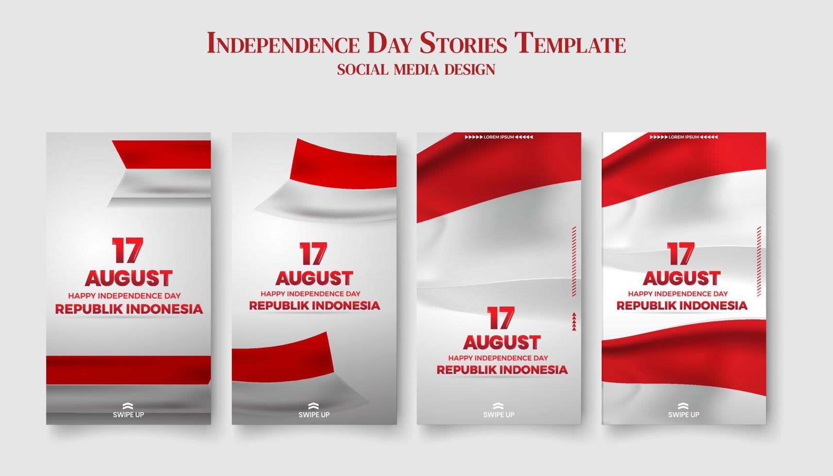 17 August. Indonesia Happy Independence Day. Perfect For greeting card, banner, and texture vector