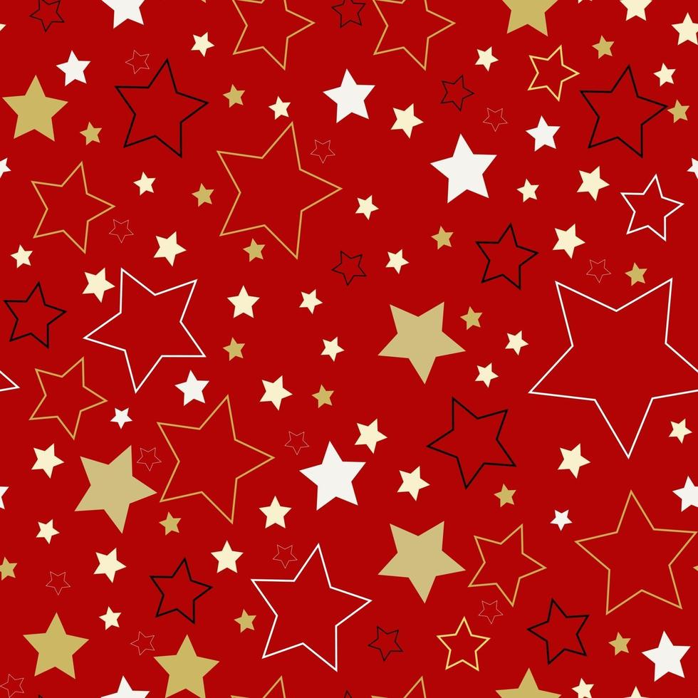 Star festive pattern vector illustration