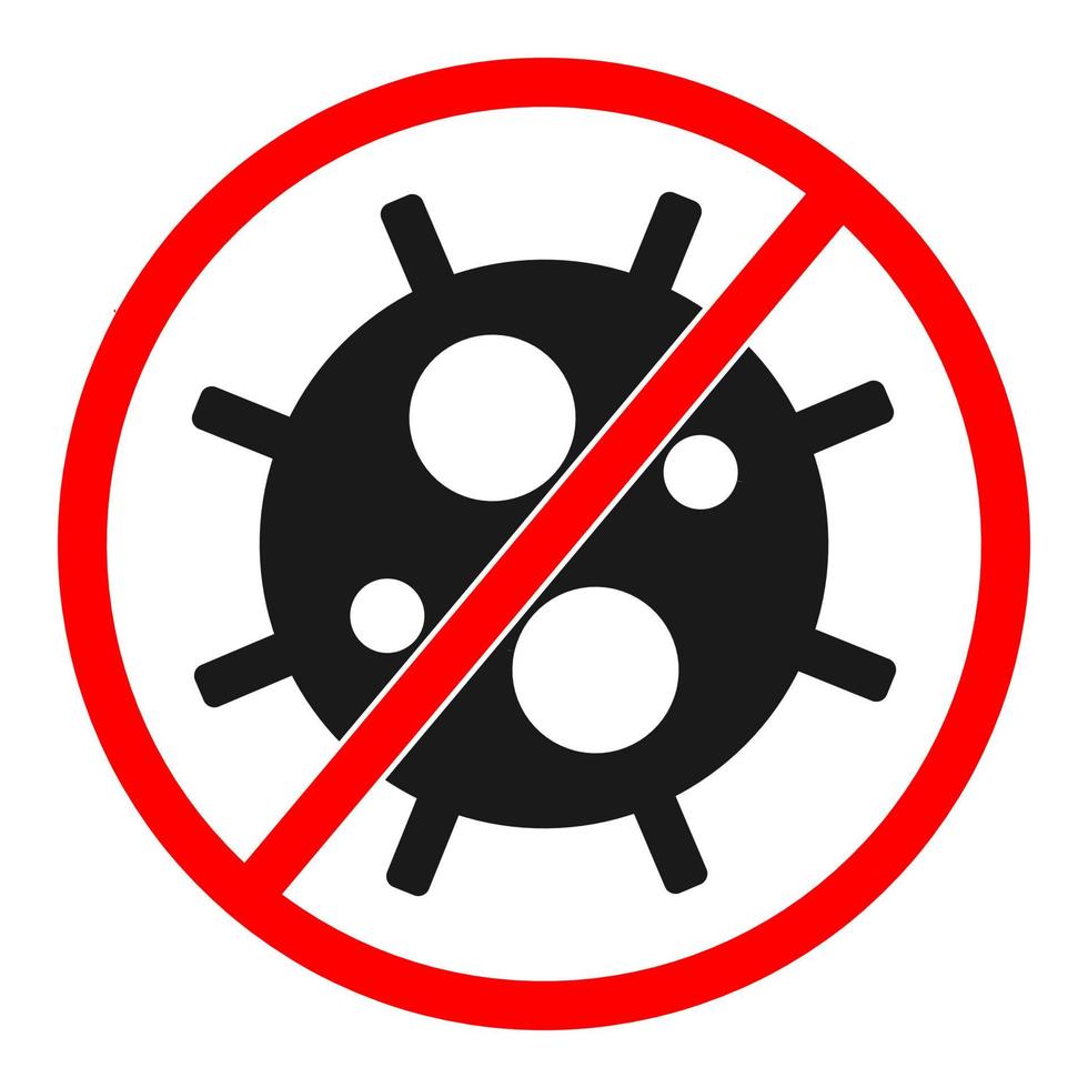 Stop Covid-19 Sign or Symbol, vector Illustration concept coronavirus.