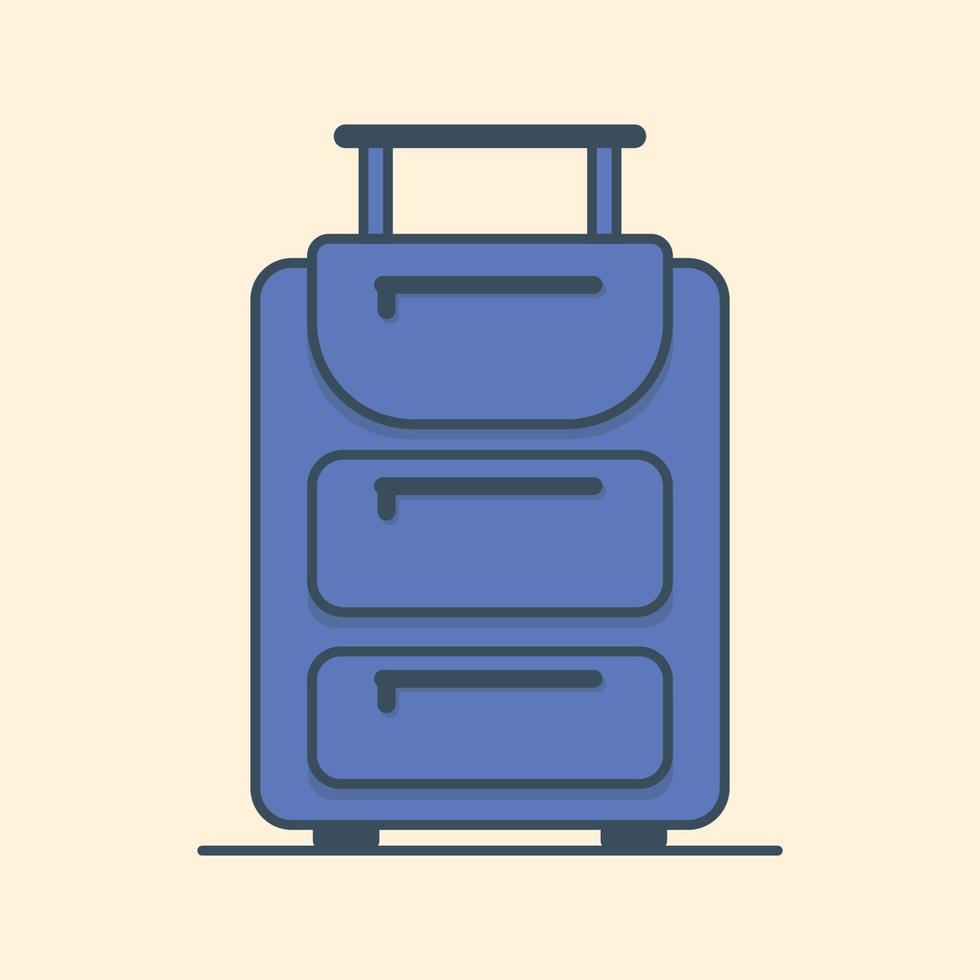 Ilustración de vector de bolsa de viaje