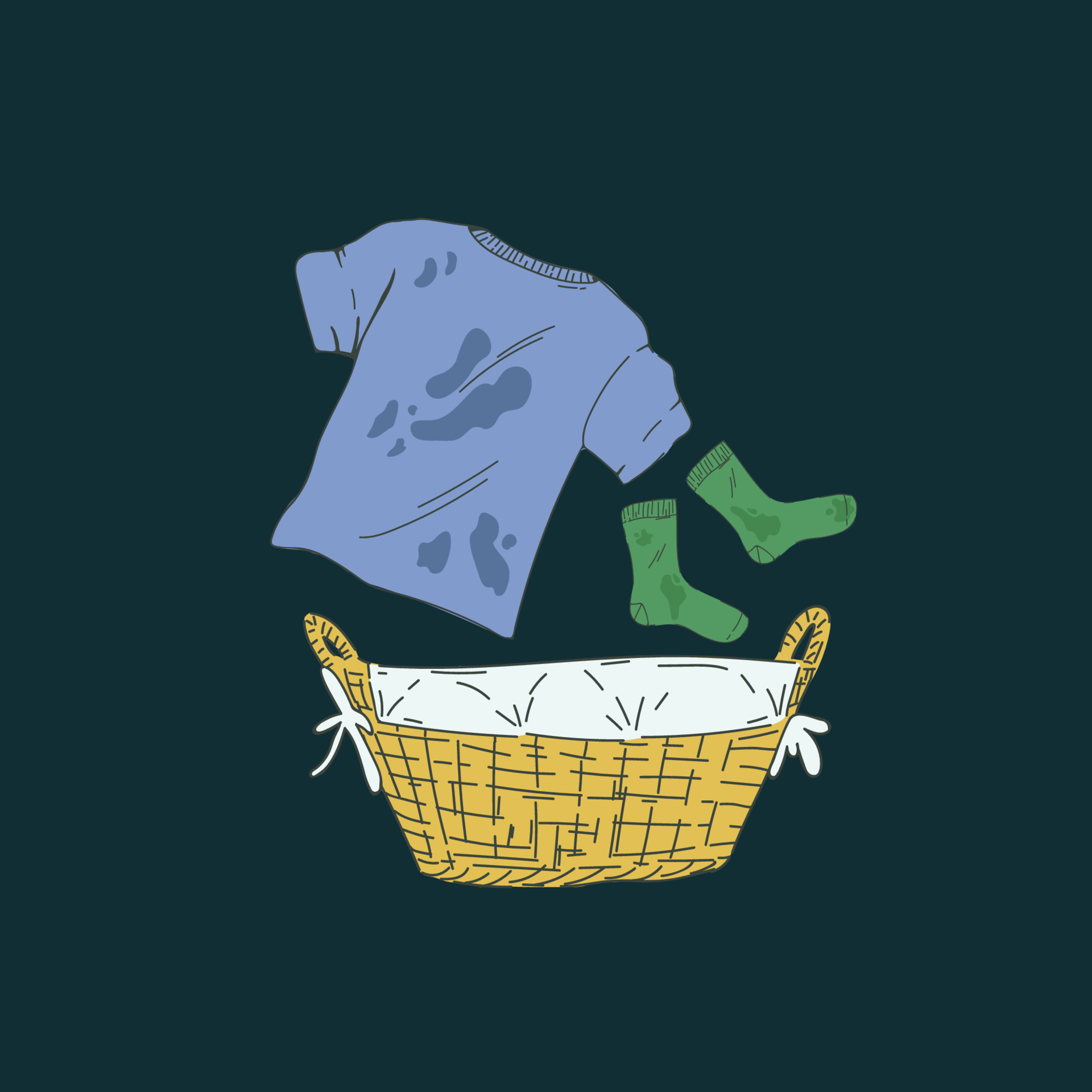 Illustration for the Laundry service. Cartoon household items for washing. A basket with dirty laundry. A T-shirt with spots and socks. Illustration for a laundry room. Vector illustration 3573591 Vector Art at Illustration for the Laundry service. Cartoon household items for washing. A basket with dirty laundry. A T-shirt with spots and socks. Illustration for a laundry room. Vector illustration 3573591 Vector Art at