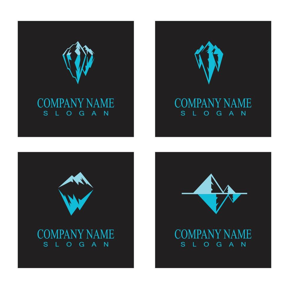 Ice berg Logo Template vector symbol nature