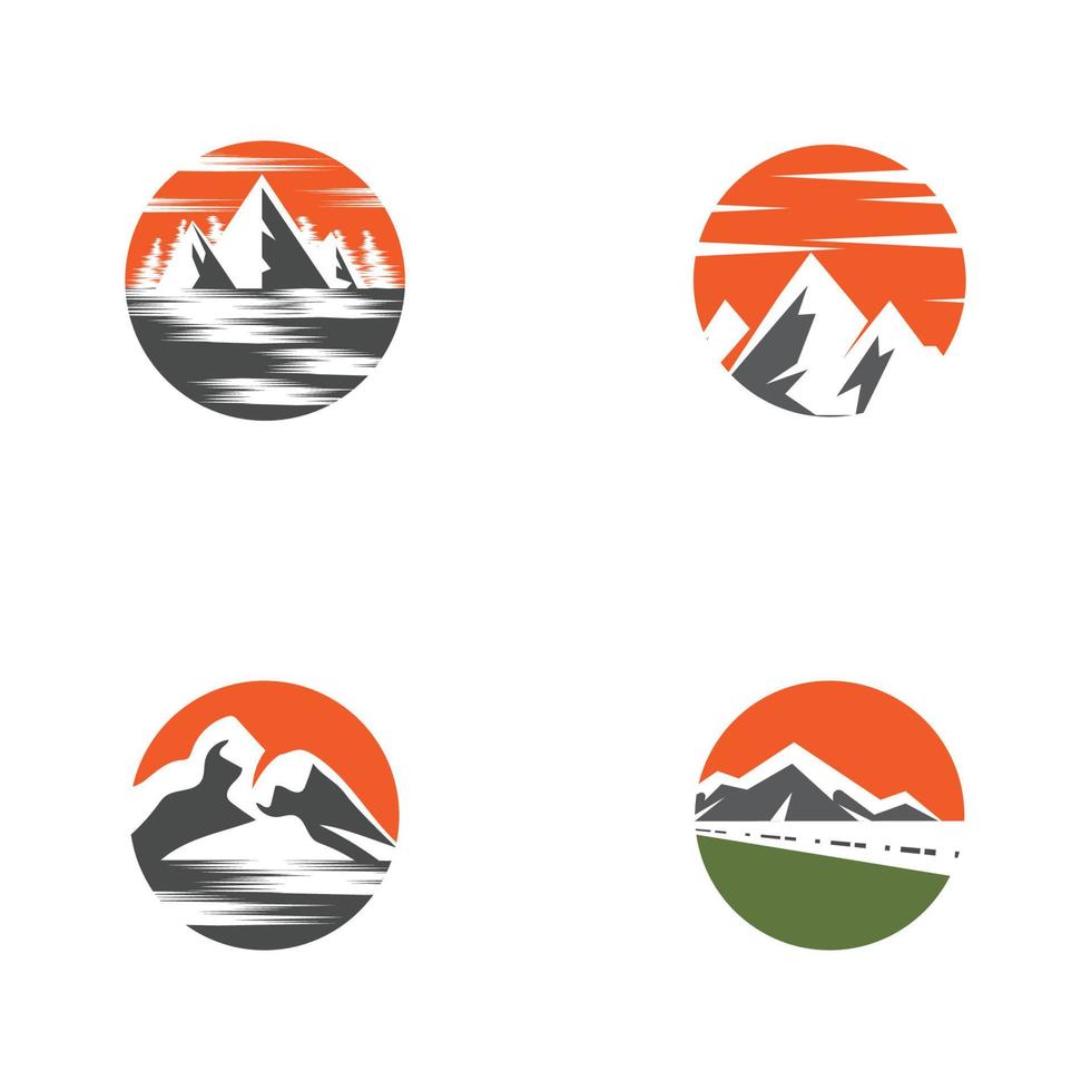 Mountain icon Logo Template Vector illustration design