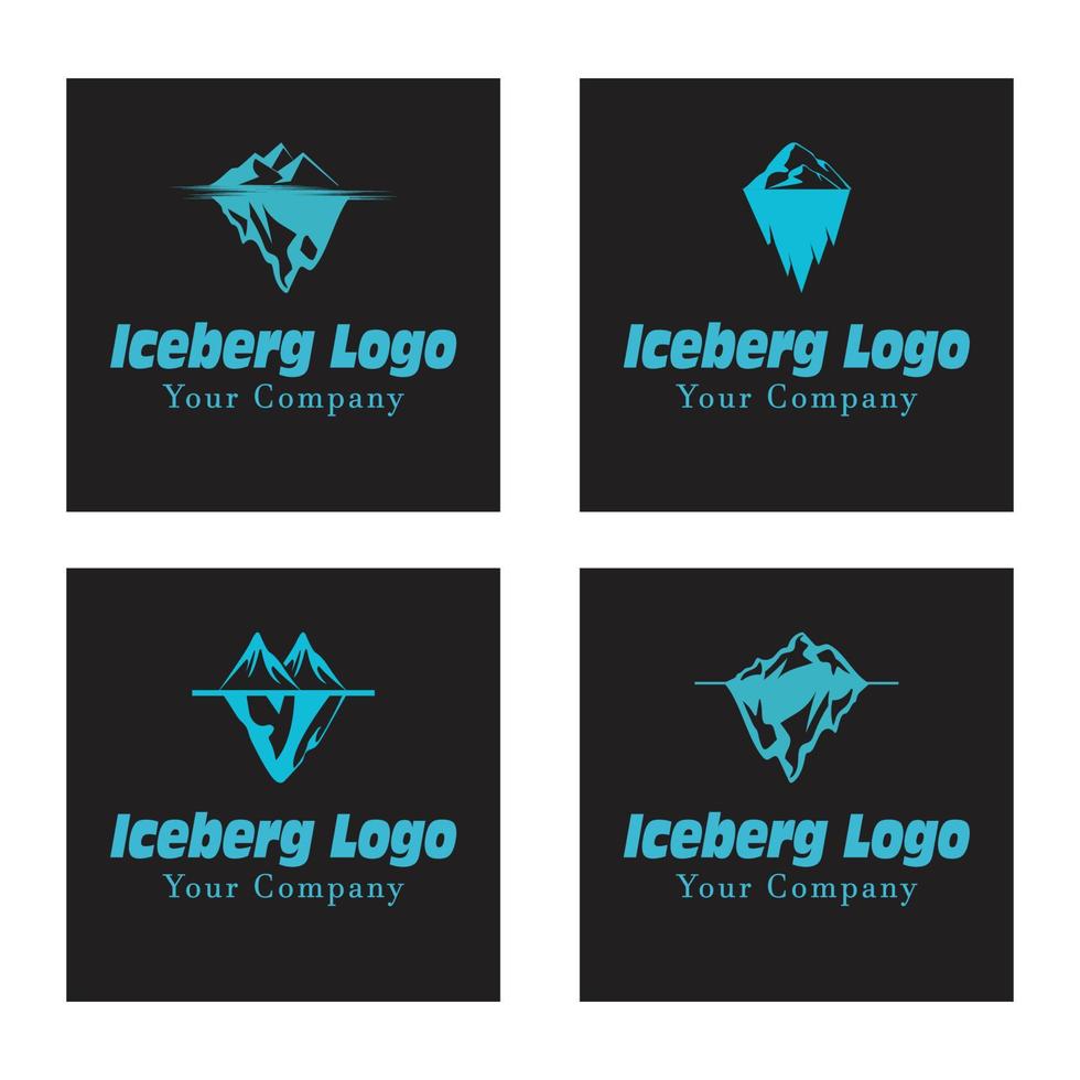 Ice berg Logo Template vector symbol nature