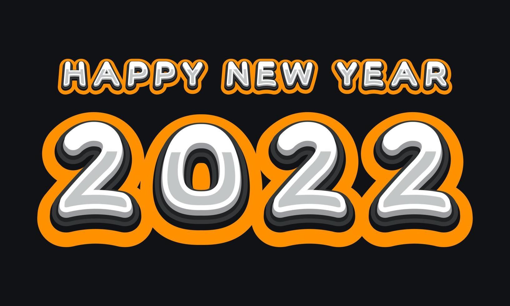 Happy new year 2022 with numbers vector illustration sport style. New year Design for calendar, greeting cards or print. Minimalist design trendy backgrounds banner, cover, card. Vector illustration.