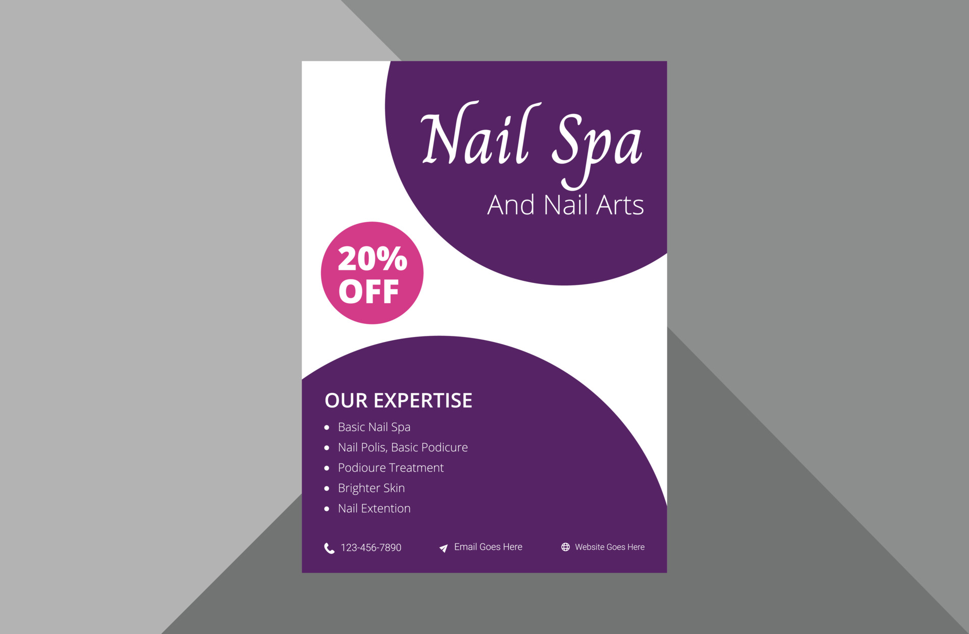 1. Discount Nail Salon Flyers - wide 11