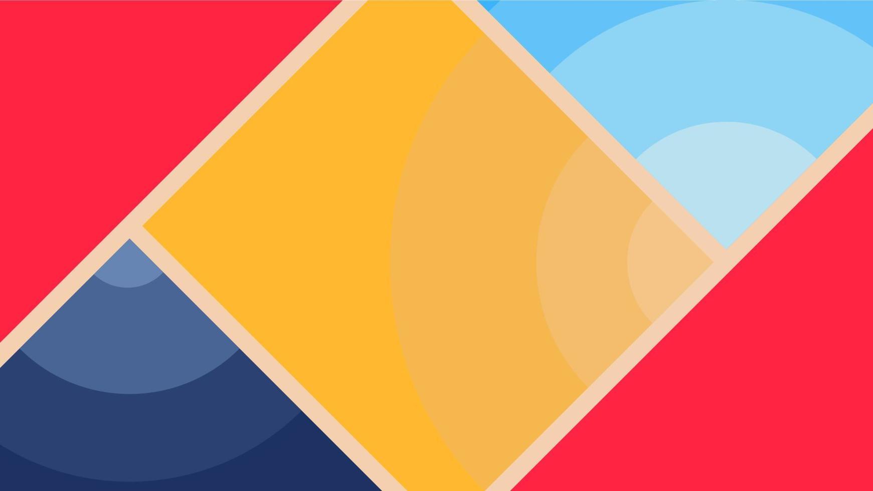 beautiful colorful square geometric abstract background vector