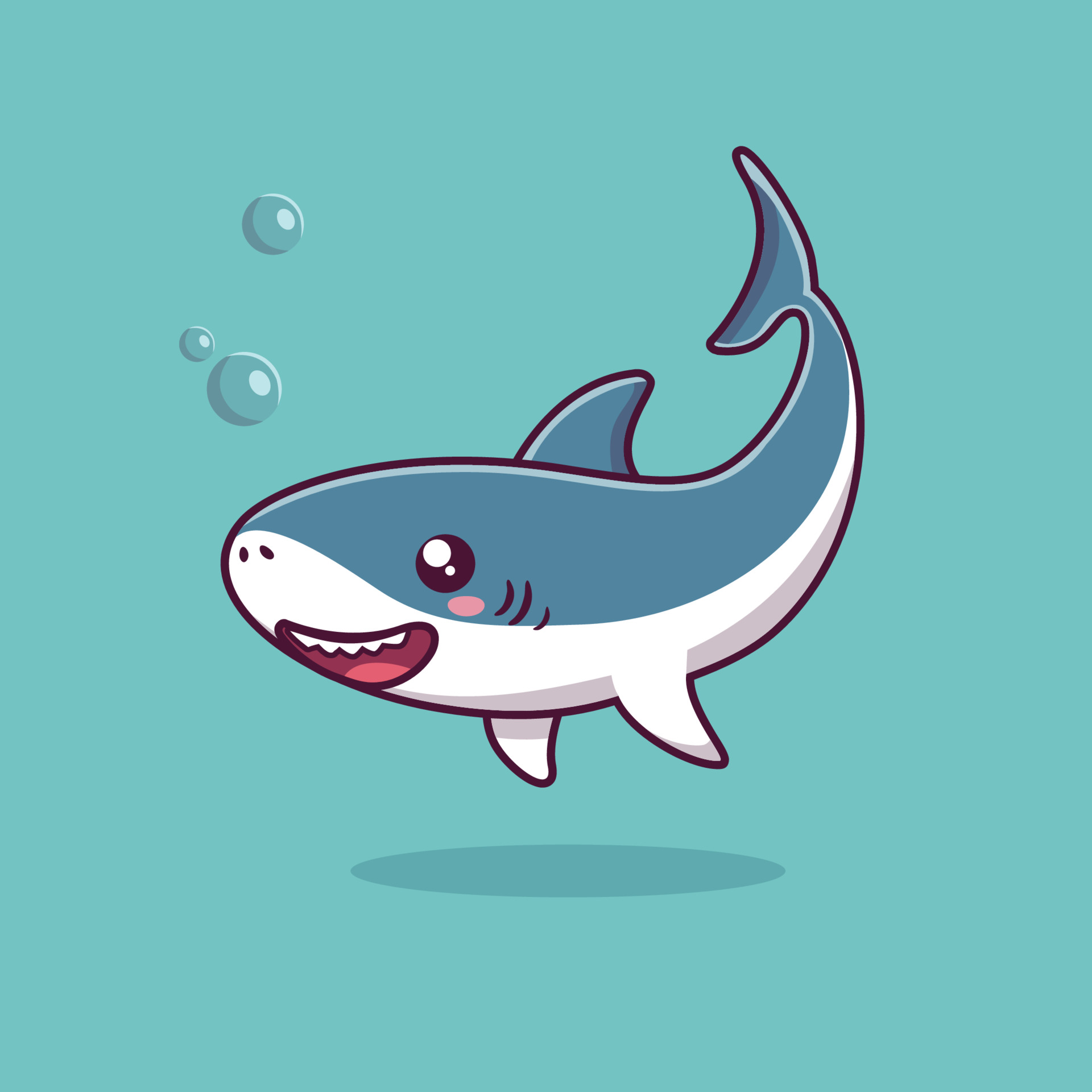 Cute shark swimming cartoon icon illustration 3575286 Vector Art at Vecteezy Cute shark swimming cartoon icon illustration 3575286 Vector Art at Vecteezy