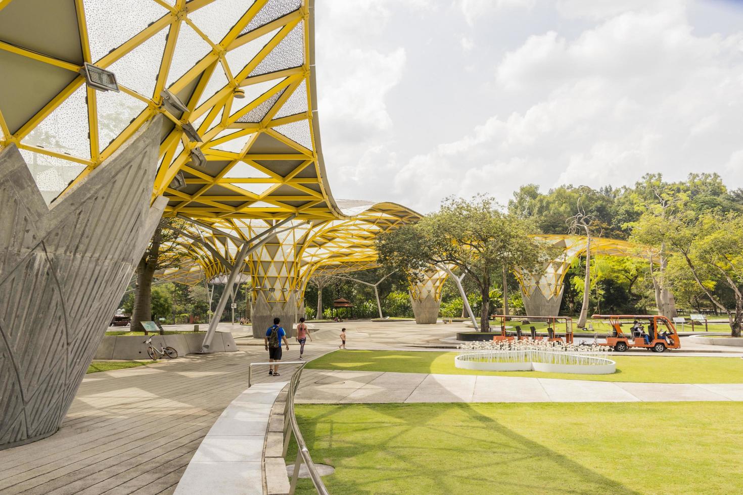 Laman Perdana, hermoso pabellón de arquitectura en los jardines botánicos del lago Perdana, Malasia foto