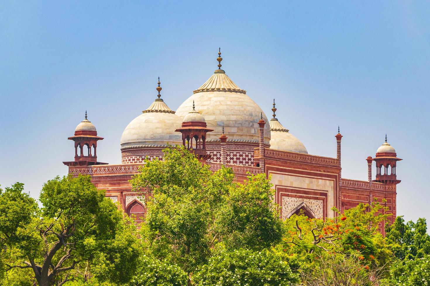 Taj Mahal Mahal Kau Ban Mosque Agra Uttar Pradesh India. photo