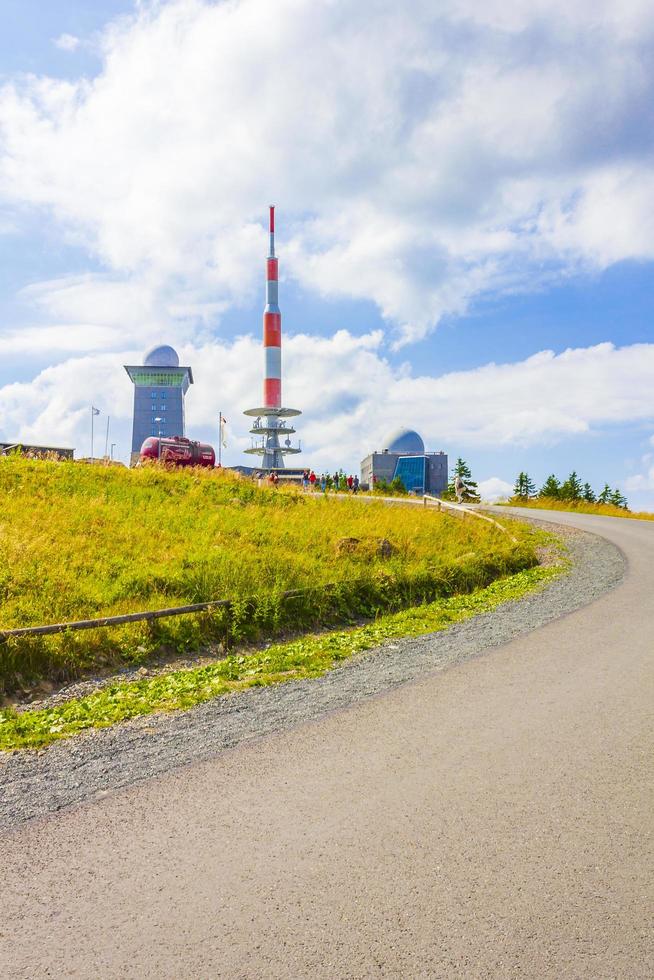 Harz, Germany 2013- Landscape panorama view on top of Brocken mountain photo