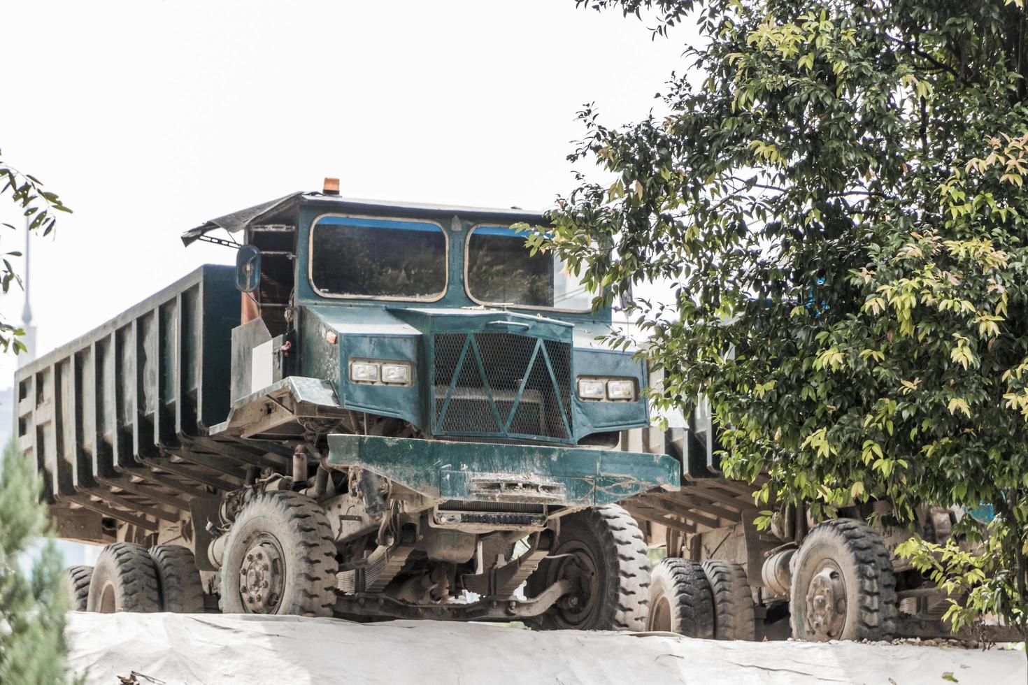 Large dump truck in Malaysia, Asia photo