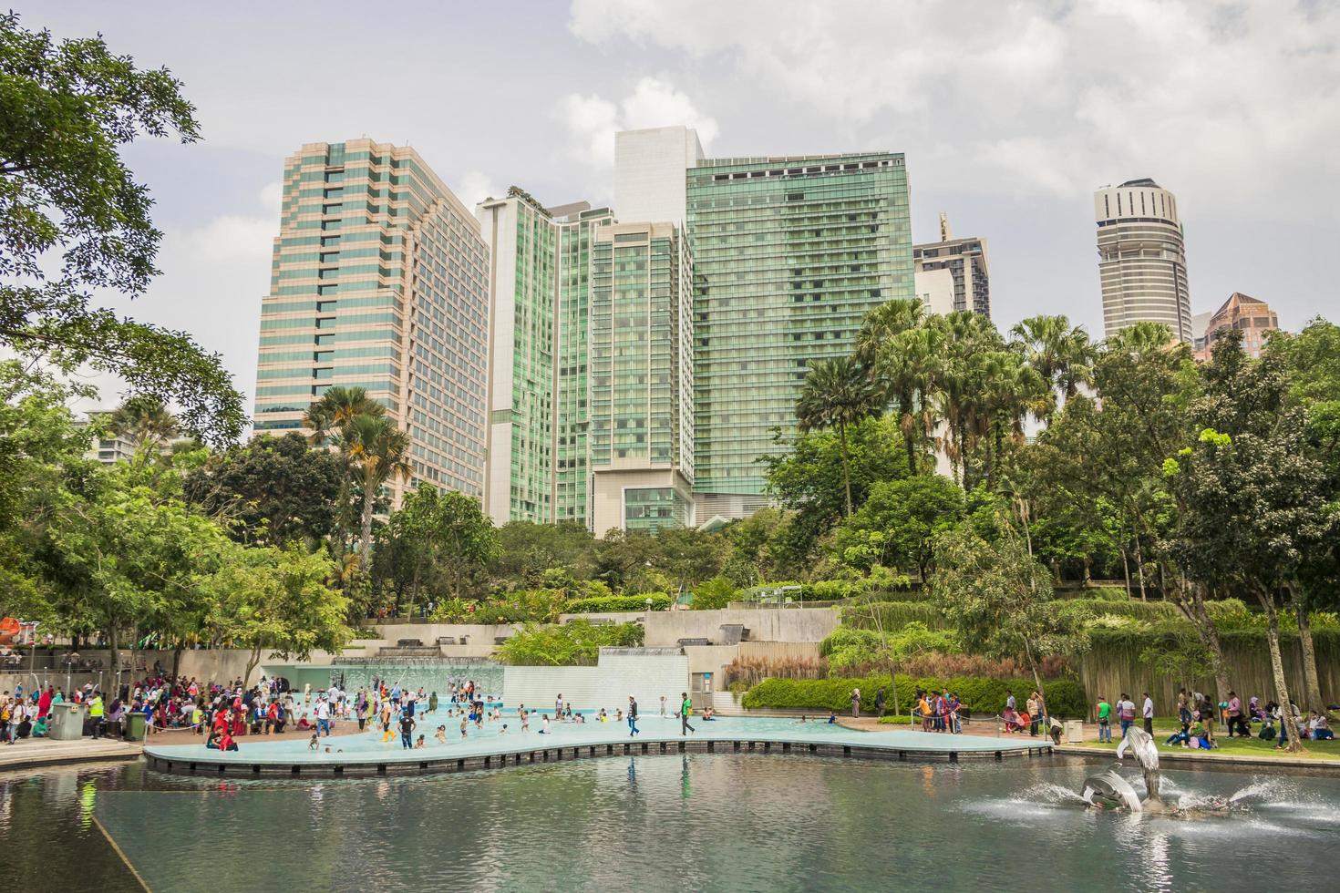 Kuala Lumpur, Malaysia- KLCC Park with Simfoni Lake photo