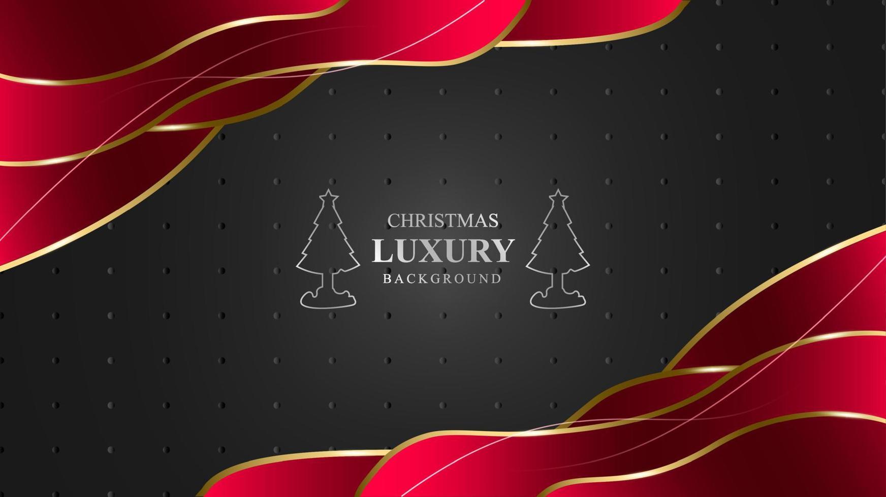 Abstract luxury background christmas layout design with soft red and black Free Vector