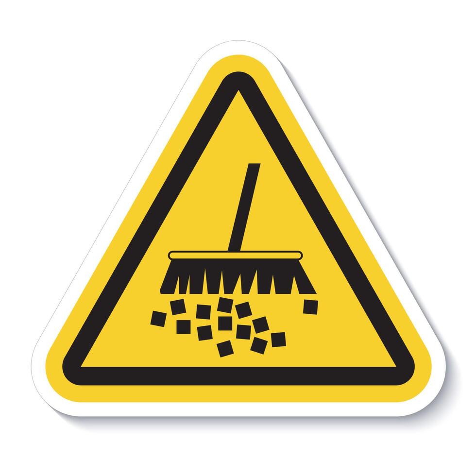 Caution Label Avoid Creating Dust vector