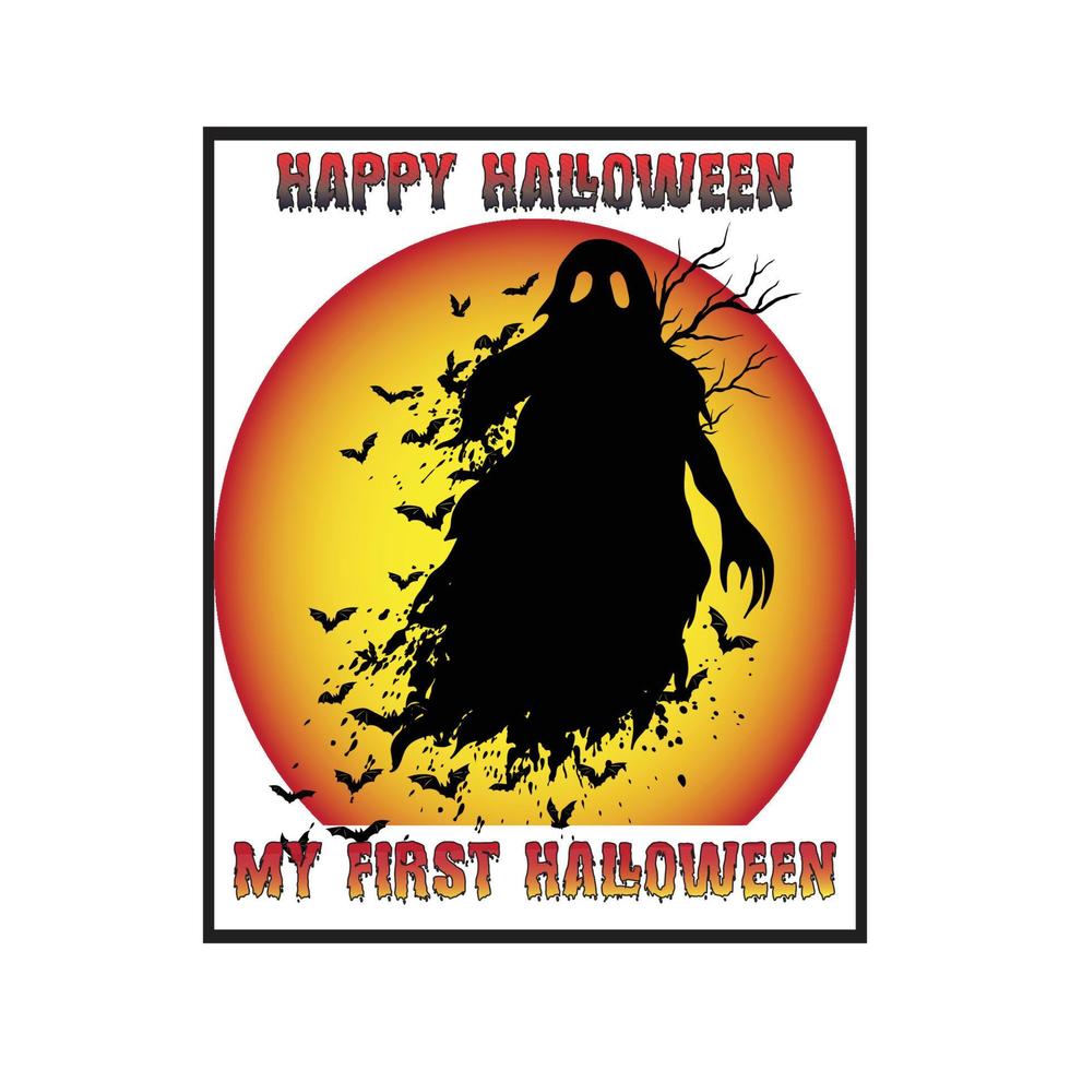 Halloween T-Shirt Design vector