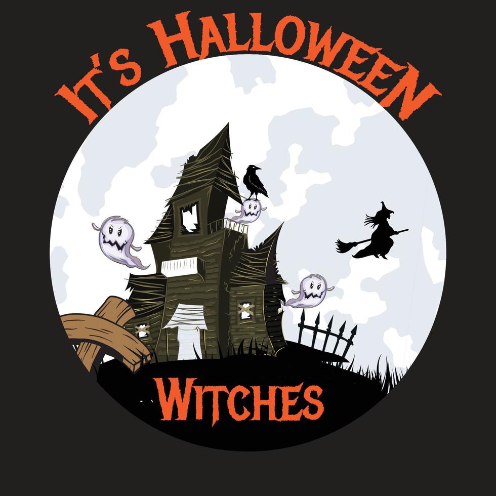 Halloween T-Shirt Design vector