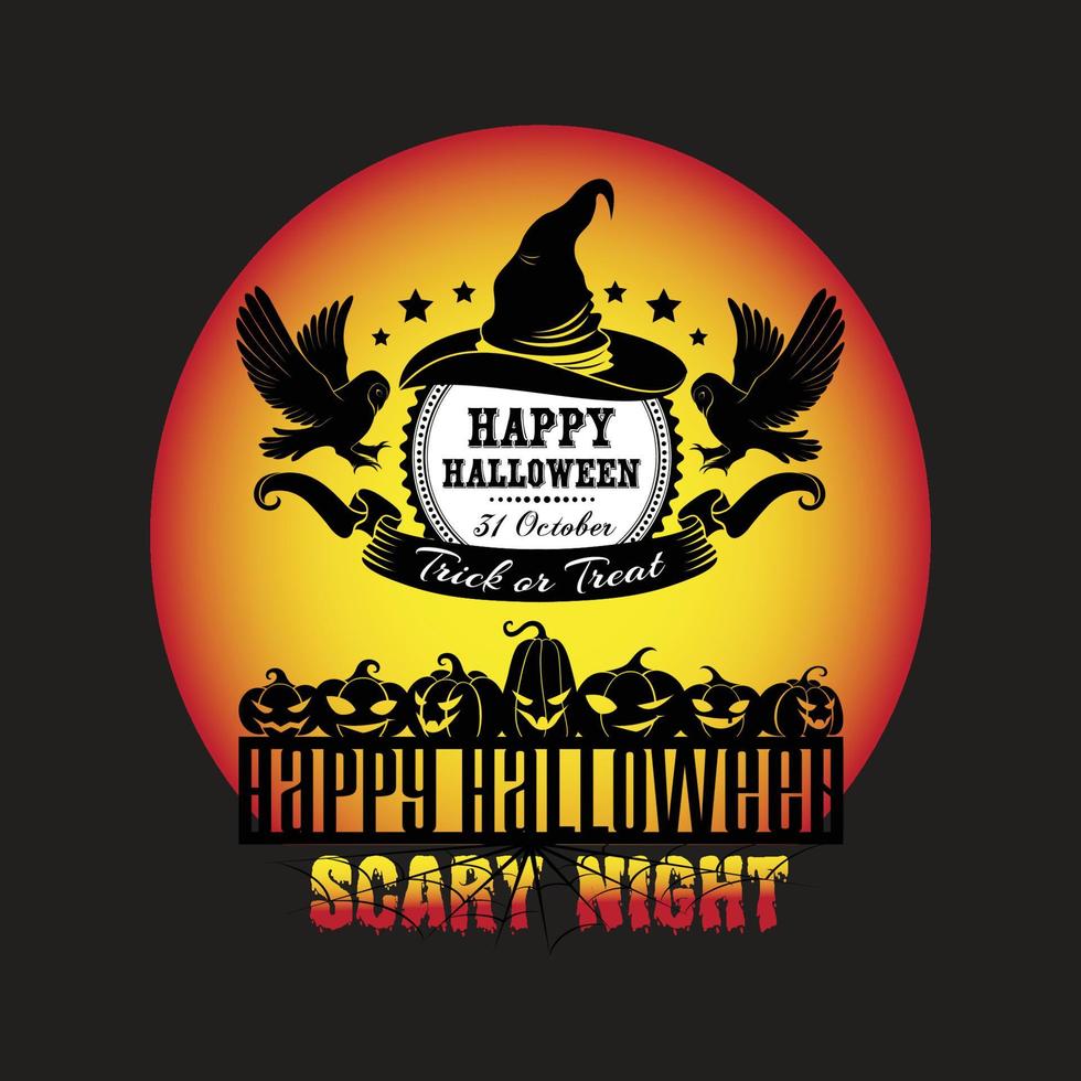 Halloween T-Shirt Design vector