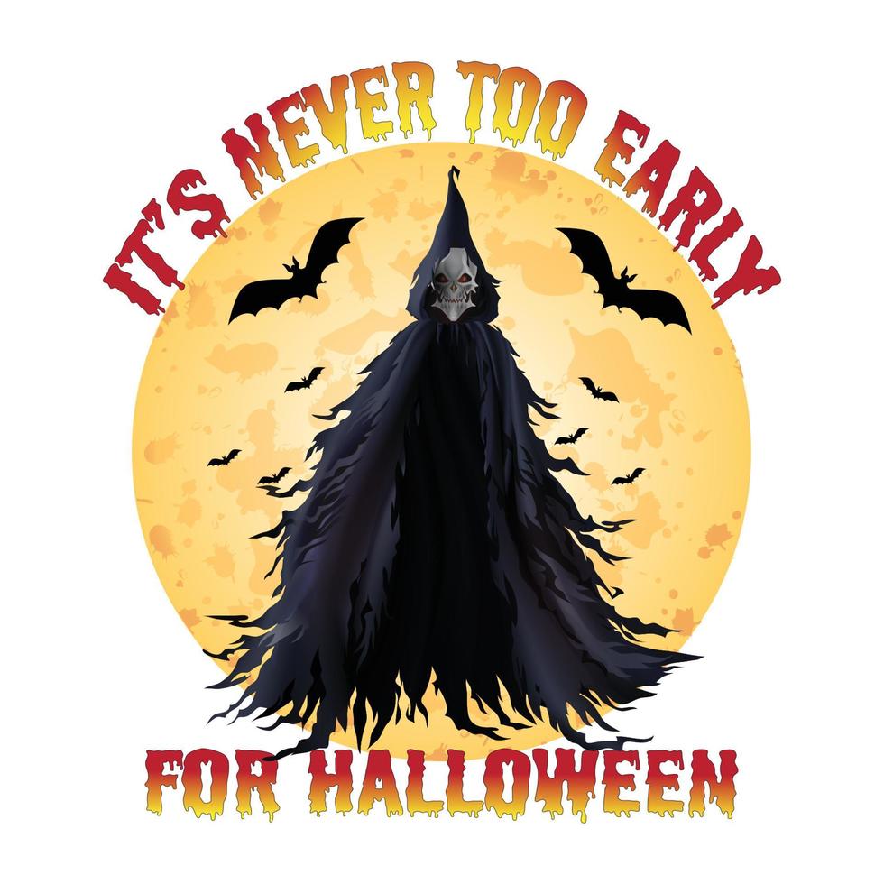 diseño de camiseta de halloween vector