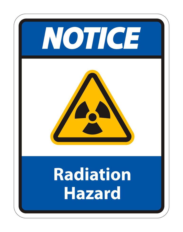 Radiation Hazard Symbol Sign Isolate On White Background,Vector Illustration vector