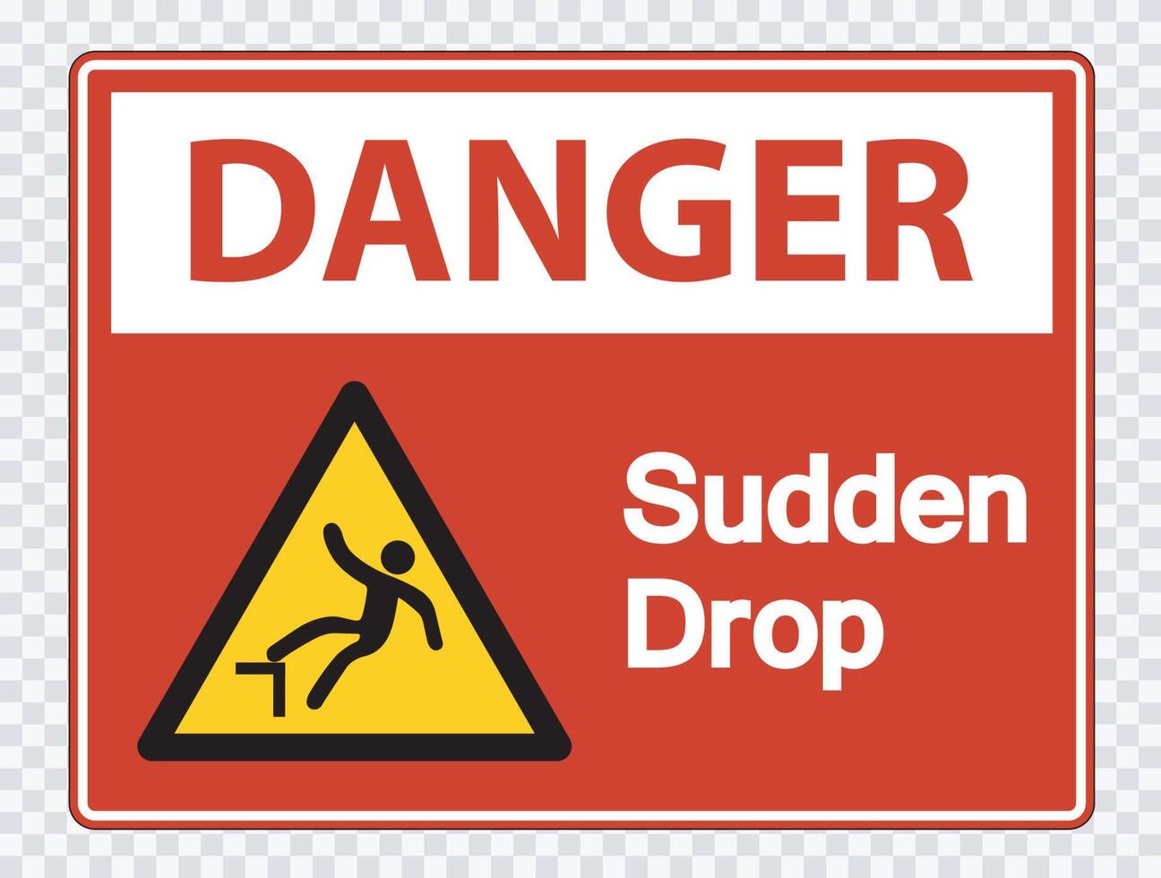 Danger Authorized Personnel Only Sign on transparent background vector