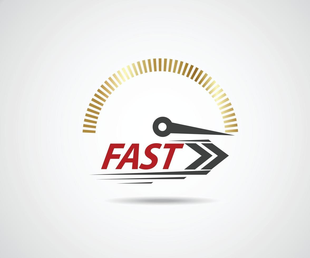 Speed. Logo racing event. Speedometer vector