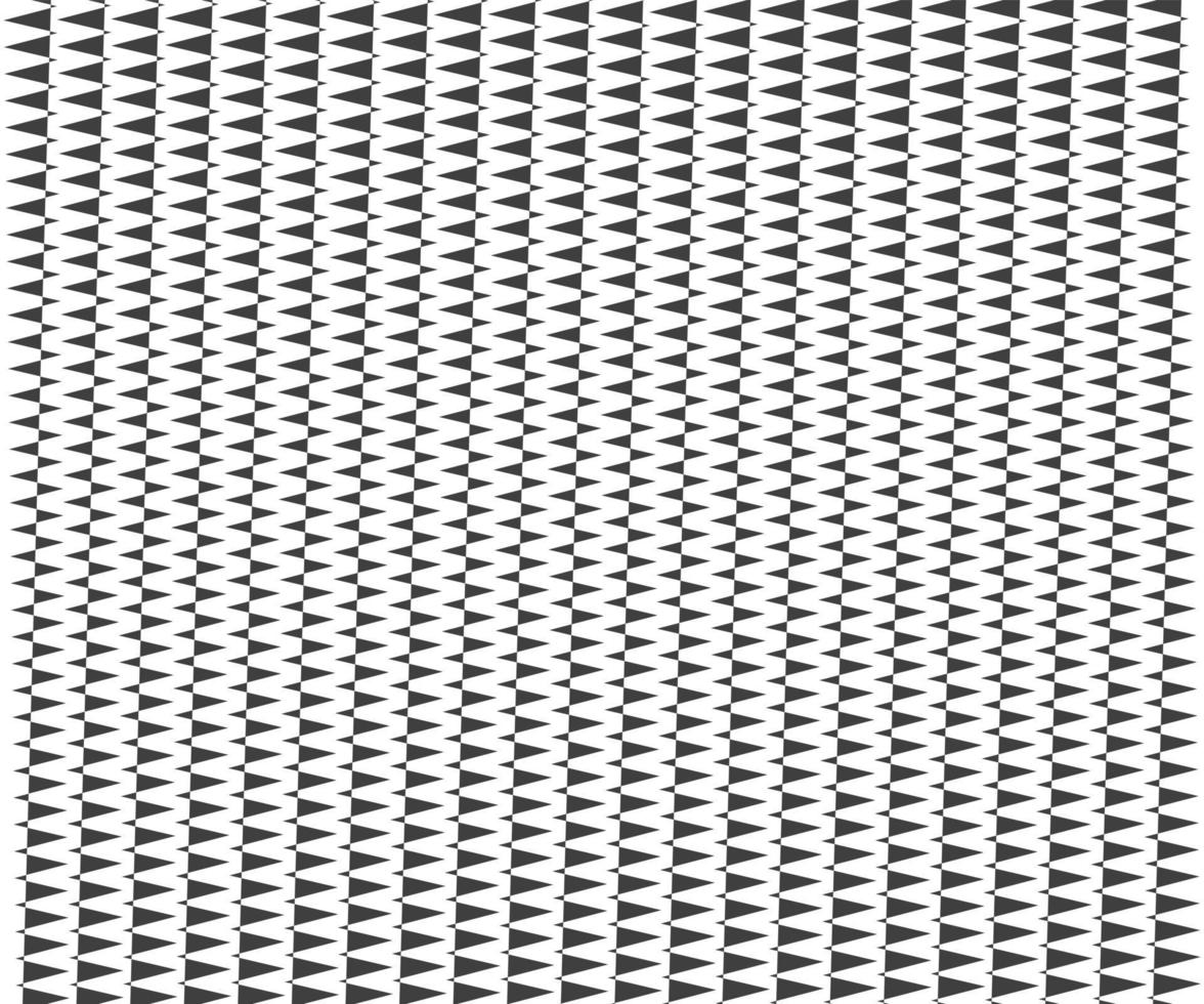 Zig Zag lines pattern. Black wavy line on white background. Abstract wave, vector illustration